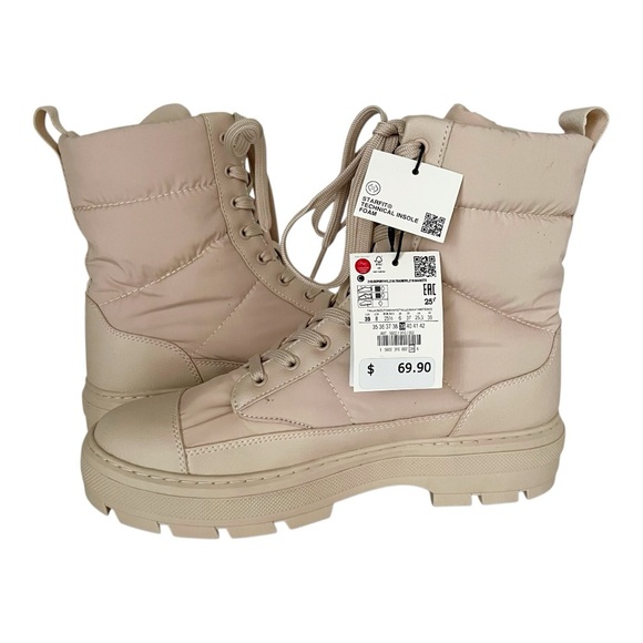 Zara Quilted Nylon Lace Up Boot  
HOST PICK - Picture 5 of 14